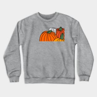 Funny Little Elephant and Halloween Pumpkins Crewneck Sweatshirt